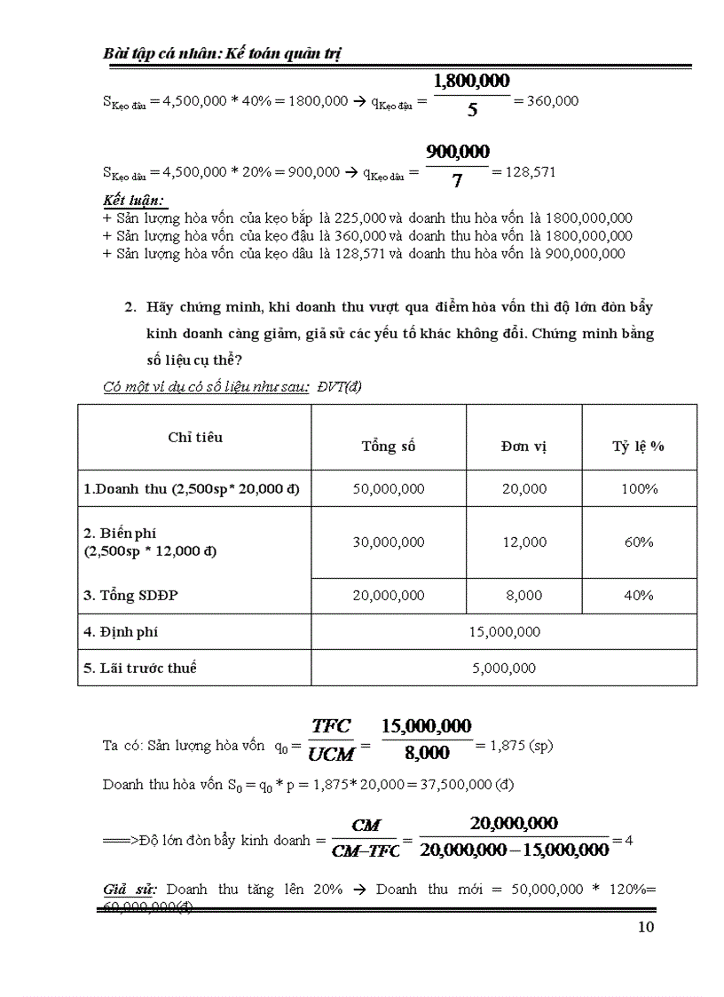image for page Tiểu luận Kế Toán Quản Trị