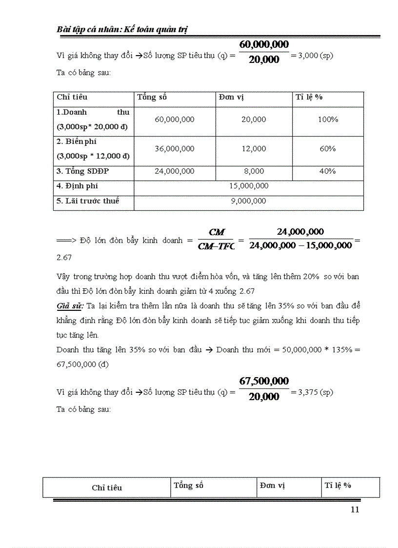 image for page Tiểu luận Kế Toán Quản Trị