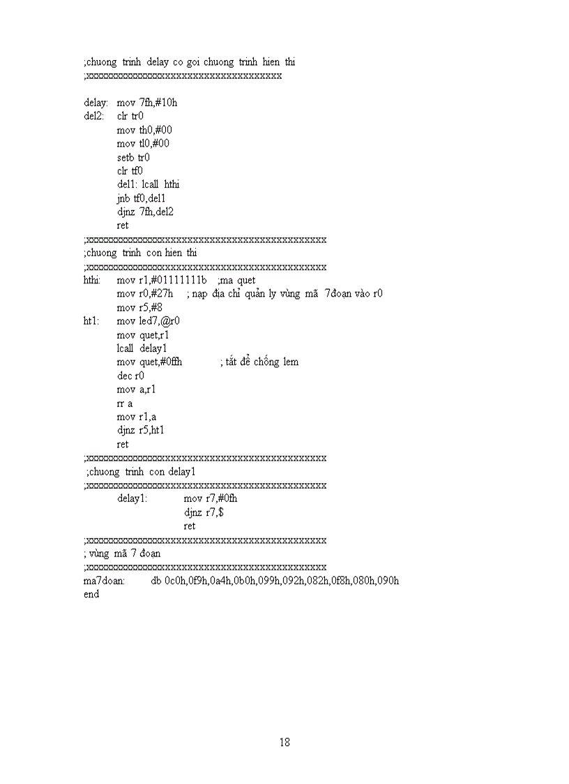 image for page Mô hình đèn giao thông dùng vi điều khiển at89c5