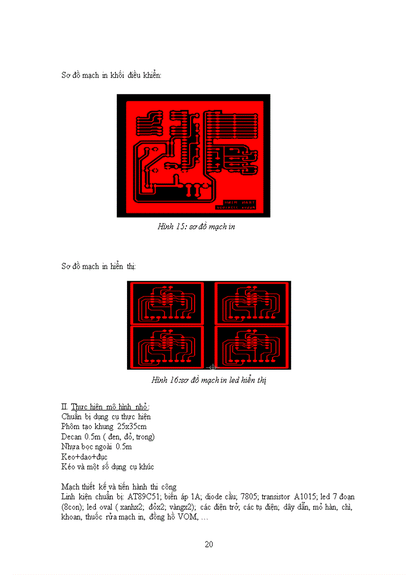 image for page Mô hình đèn giao thông dùng vi điều khiển at89c5
