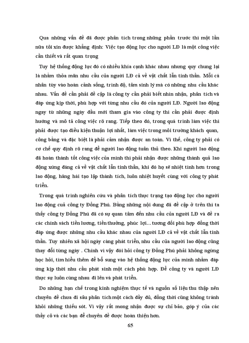 image for page Nghiên cứu công tác tạo động lực làm việc cho người lao động tại công ty Đồng Phú