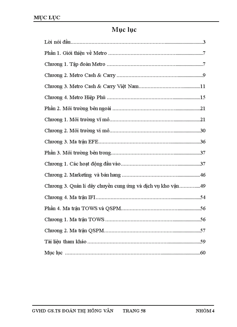 image for page Sử dụng ma trận SWOT nhằm phân tích chiến lược áp dụng cho Công ty TNHH Metro Cash Carry Việt Nam trong giai đoạn 2011 2015