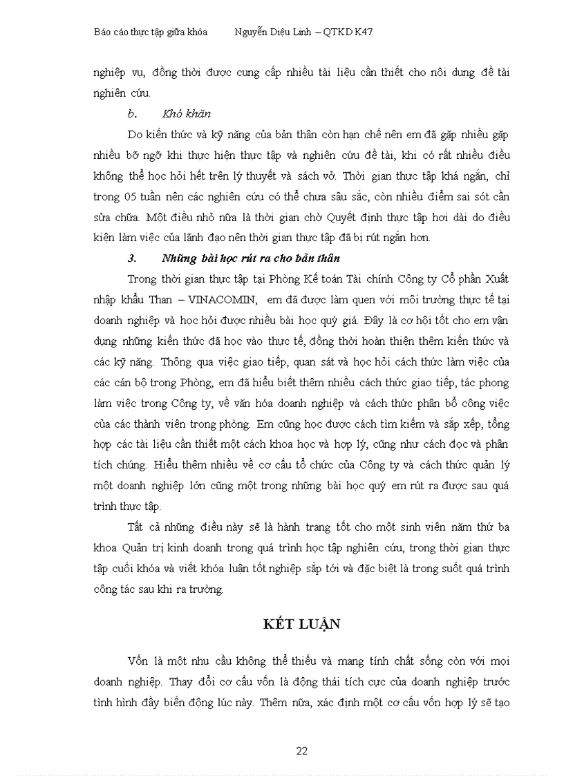 image for page Phân tích cơ cấu vốn tại Công ty Cổ phần Xuất nhập khẩu Than VINACOMIN giai đoạn 2008 2010