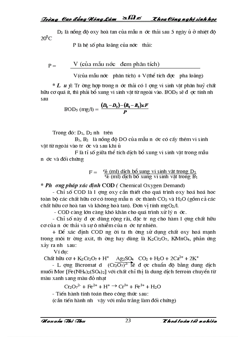 image for page Khảo sát đánh giá tác động của nguồn nước thải đến môi trường từ hoạt động của công ty phân đạm Hà Bắc