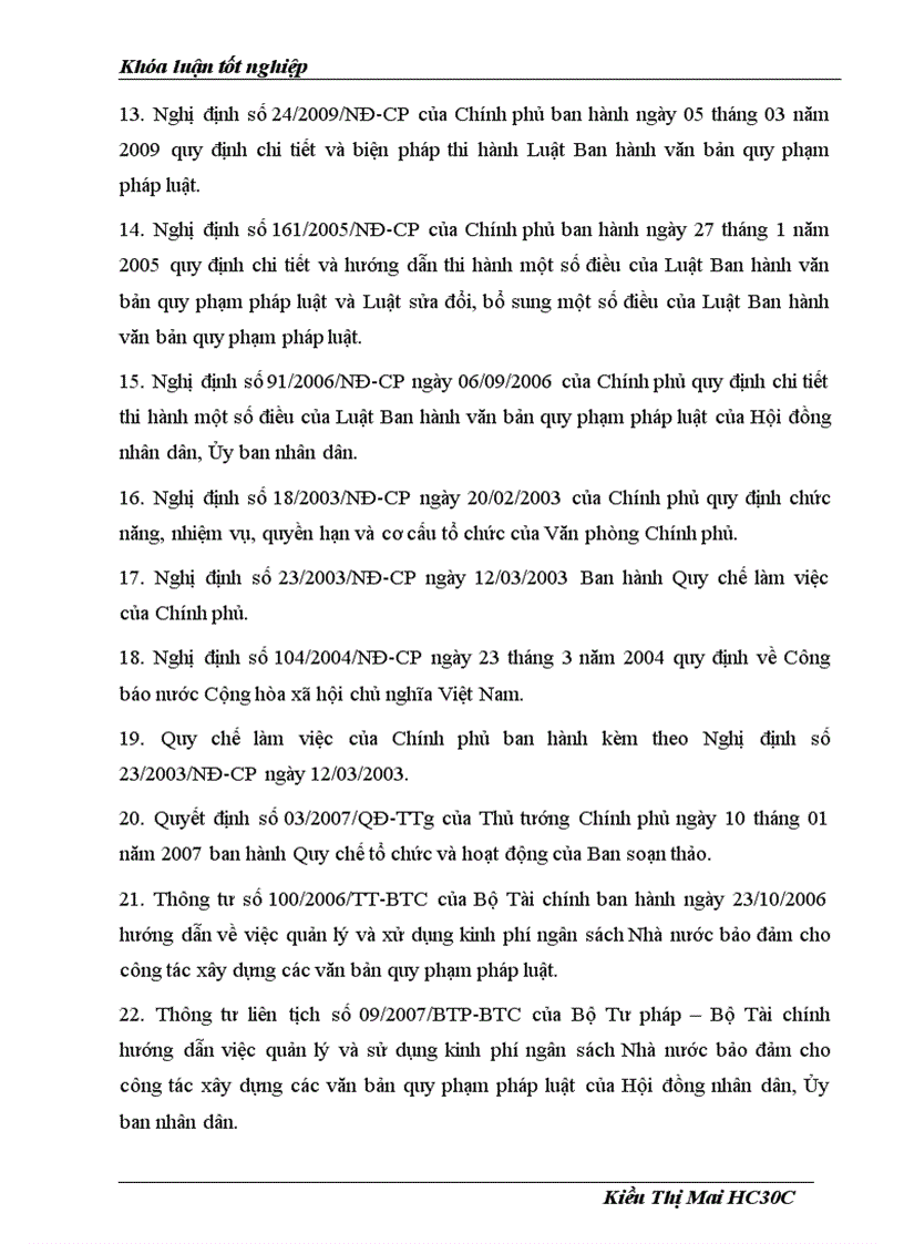 image for page Khóa luận tôt nghiệp HLU Trách nhiệm của các chủ thể trong quá trình xây dựng ban hành văn bản quy phạm pháp luật