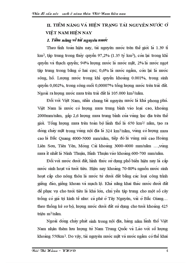 image for page Khóa luận HVHC Vấn đề cấp nước sạch ở nông thôn Việt Nam hiện nay