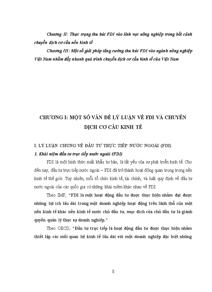 image for page Khóa luận TN Ngoại thương Thu hút FDI vào lĩnh vực nông nghiệp tại Việt Nam trong bối cảnh chuyển dịch cơ cấu nền kinh tế