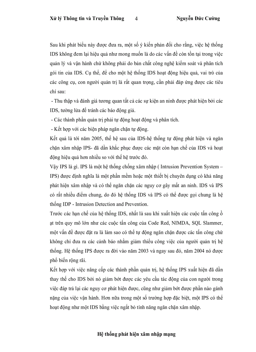 image for page Hệ thống phát hiện xâm nhập mạng