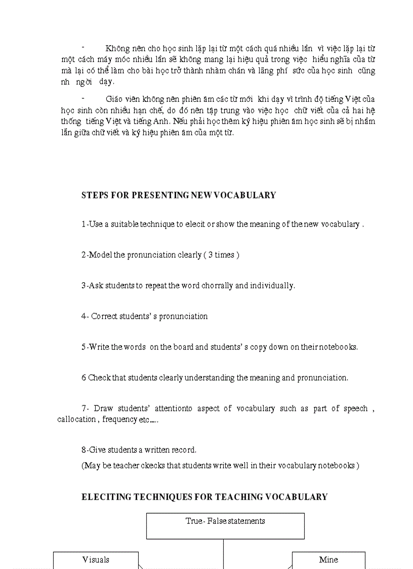 image for page Các kỹ năng dạy từ mới môn tiếng Anh ở trường THCS