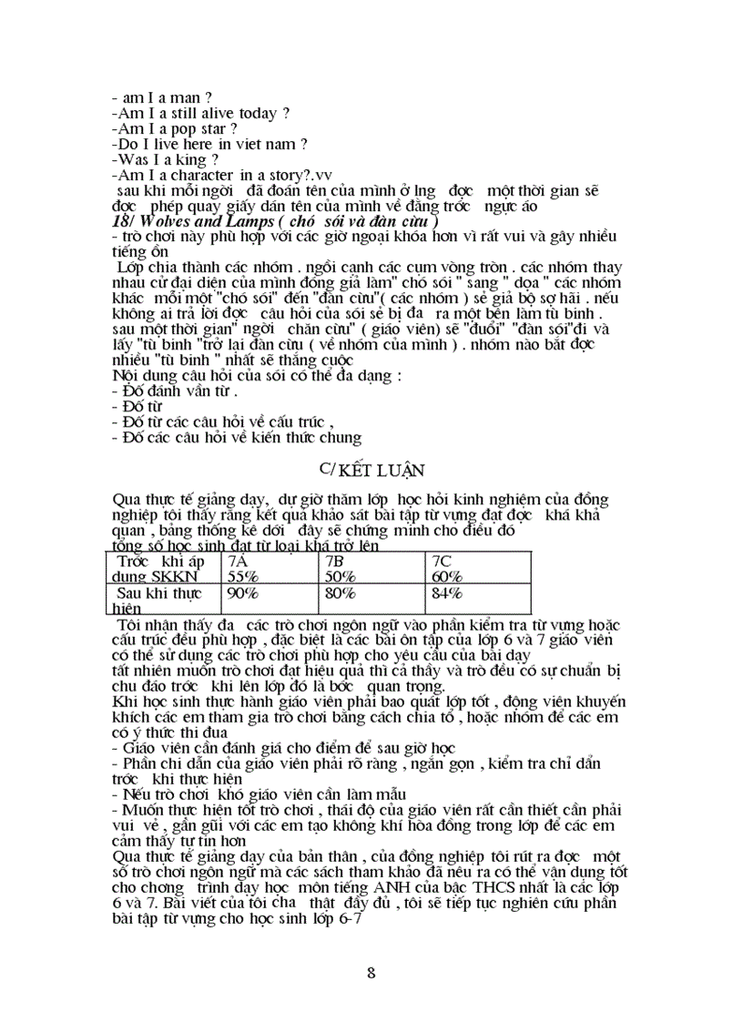 image for page Một số kinh nghiệm về các trò chơi ngôn ngữ giúp kiểm tra củng cố từ vựng ngữ pháp