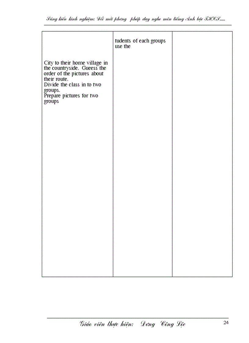 image for page Giảng dạy và học tập môn nghe tiếng Anh của giáo viên và học sinh bậc THCS ở các lớp 6 7 8 9 truờng THCS Hồng Thủy