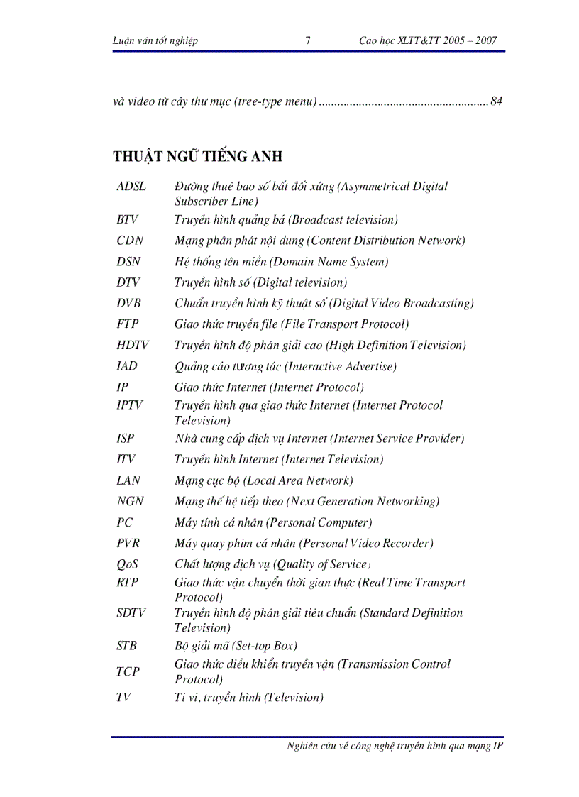 image for page Nghiên cứu về công nghệ truyền hình qua mạng IP IPTV