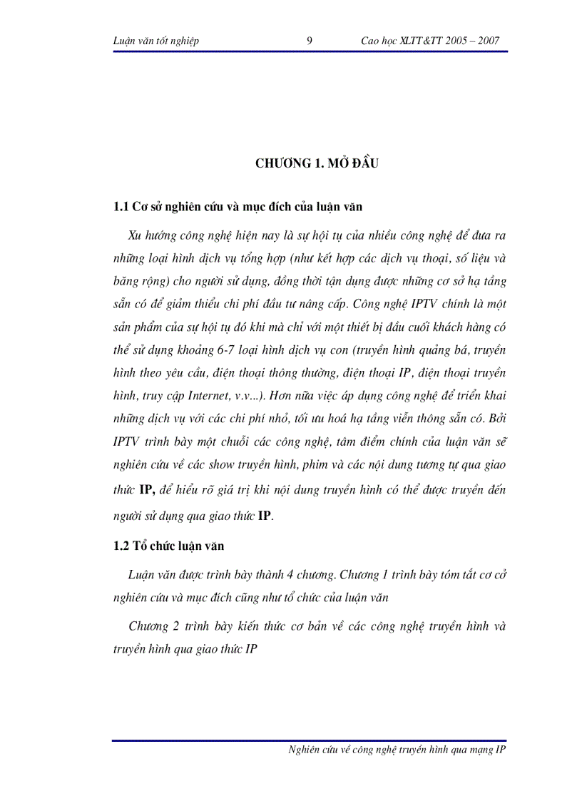 image for page Nghiên cứu về công nghệ truyền hình qua mạng IP IPTV
