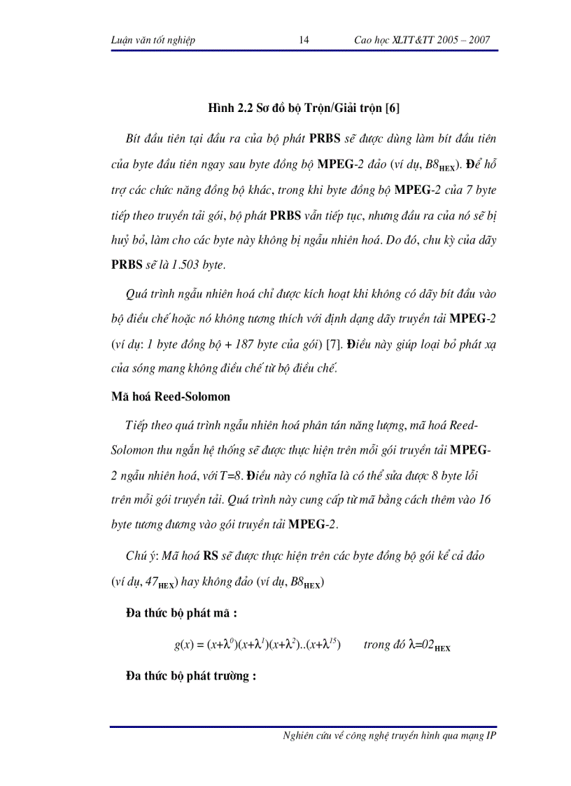 image for page Nghiên cứu về công nghệ truyền hình qua mạng IP IPTV