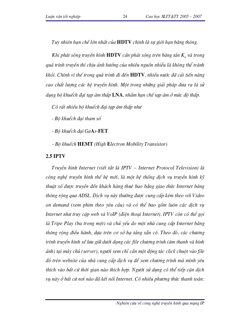 image for page Nghiên cứu về công nghệ truyền hình qua mạng IP IPTV