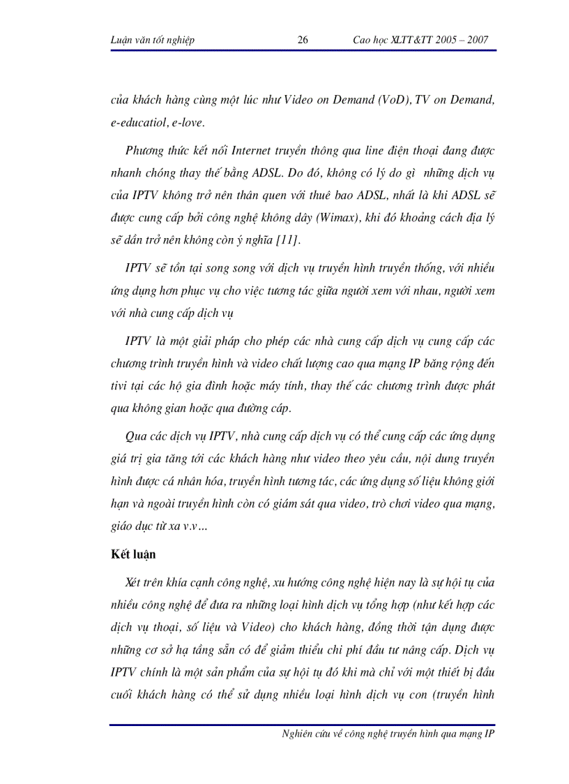 image for page Nghiên cứu về công nghệ truyền hình qua mạng IP IPTV