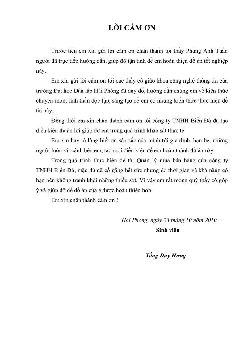 image for page Xây dựng chương trình Quản lý mua bán hàng của công ty TNHH Biển Đỏ