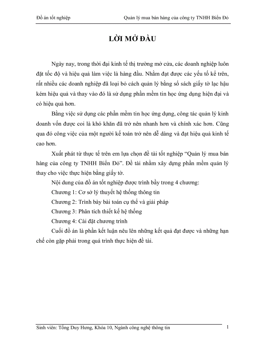 image for page Xây dựng chương trình Quản lý mua bán hàng của công ty TNHH Biển Đỏ