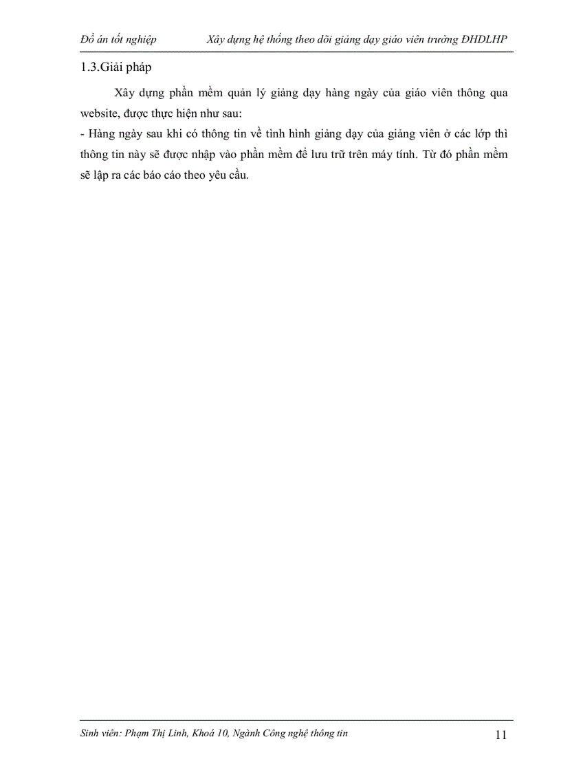 image for page Xây dựng hệ thống theo dõi giảng dạy giáo viên trường ĐHDLHP