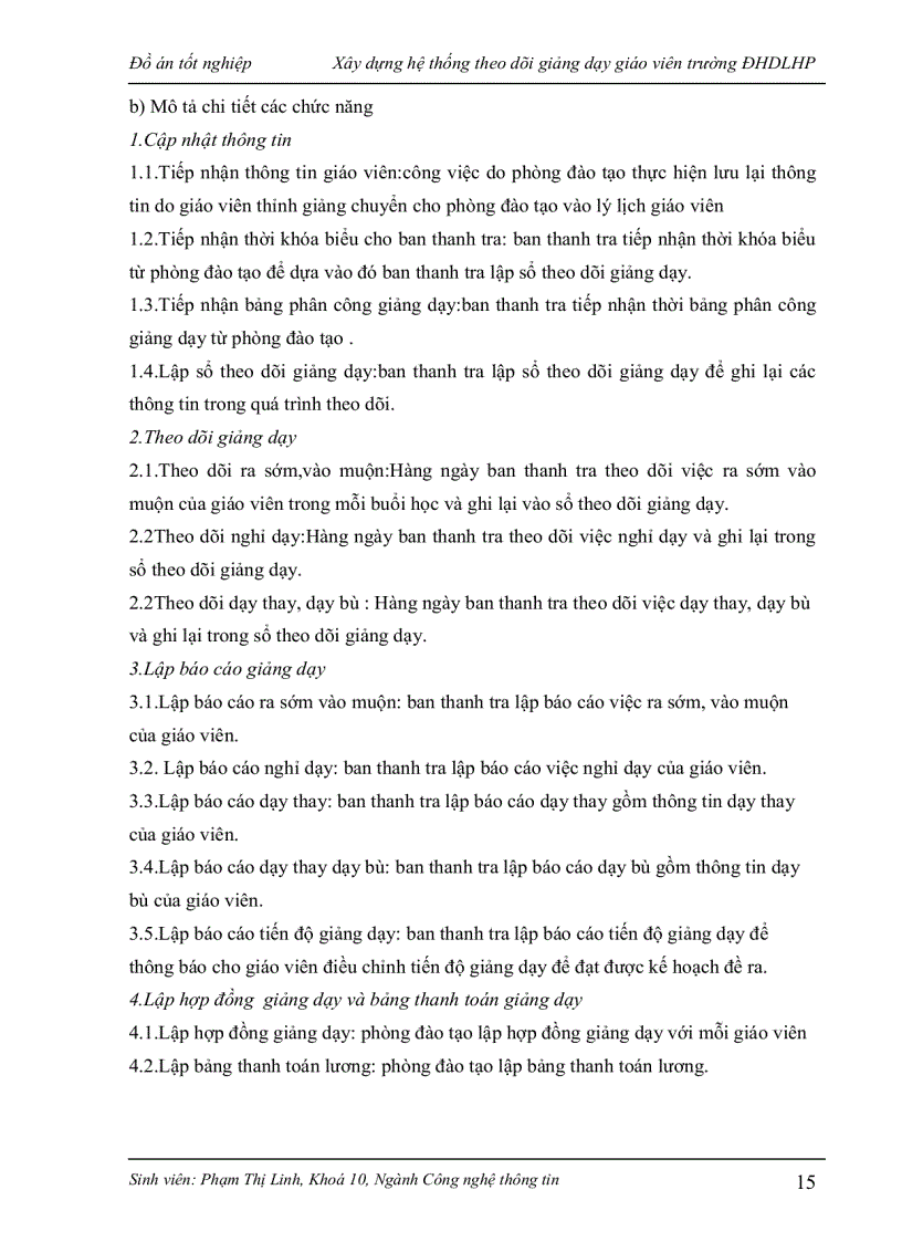 image for page Xây dựng hệ thống theo dõi giảng dạy giáo viên trường ĐHDLHP