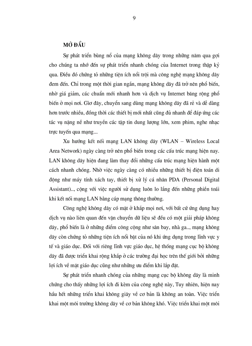 image for page Nghiên cứu vấn đề an toàn mạng cục bộ không dây