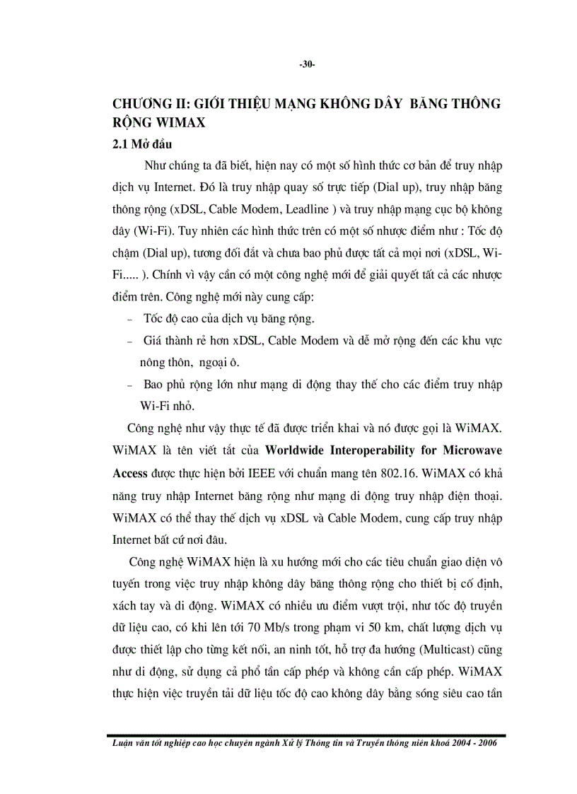 image for page Mạng không dây băng thông rộng Wimax Các vấn đề về công nghệ và triển khai ứng dụng