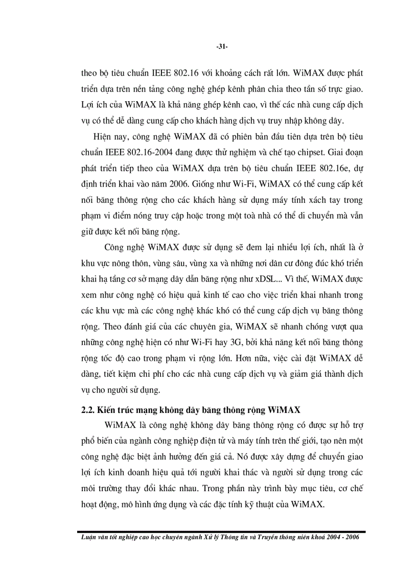 image for page Mạng không dây băng thông rộng Wimax Các vấn đề về công nghệ và triển khai ứng dụng