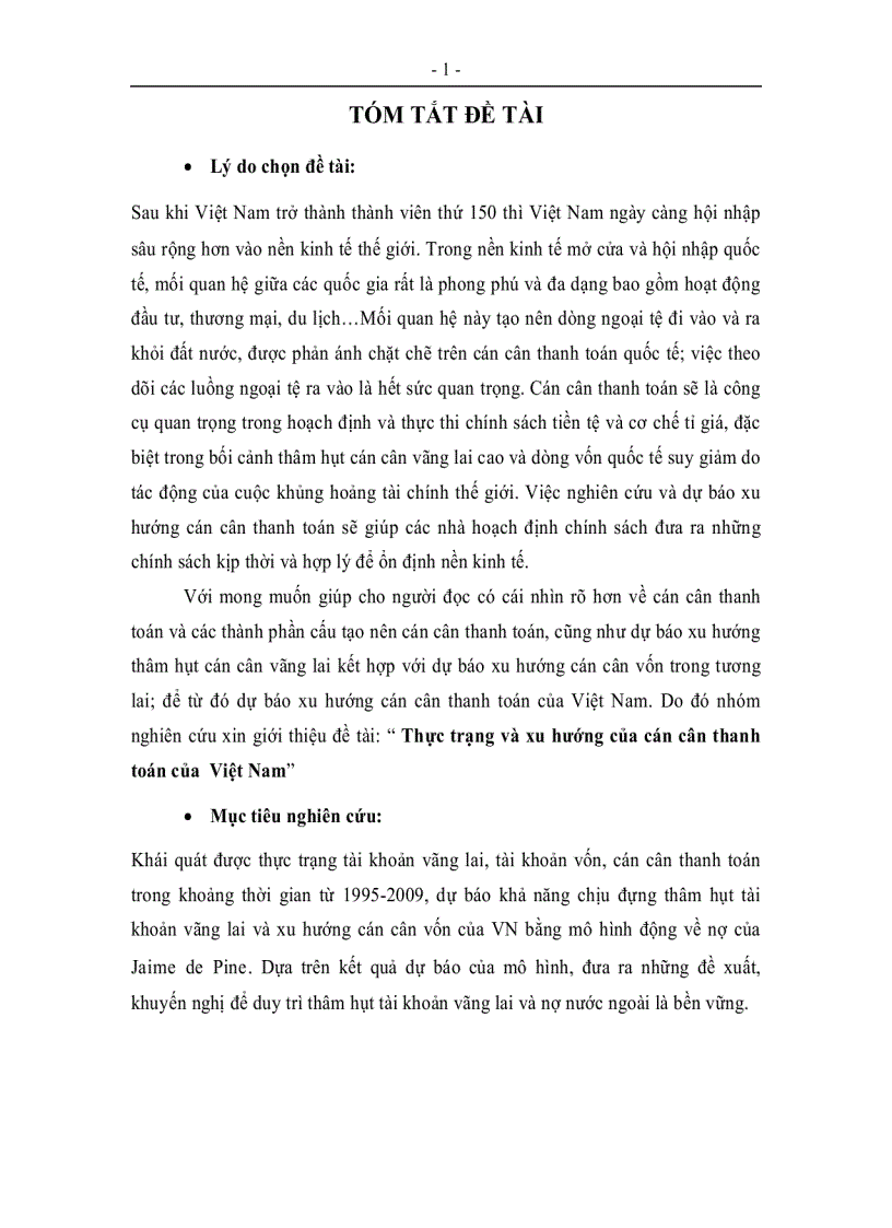 image for page Thực trạng và xu hướng của cán cân thanh toán của Việt Nam