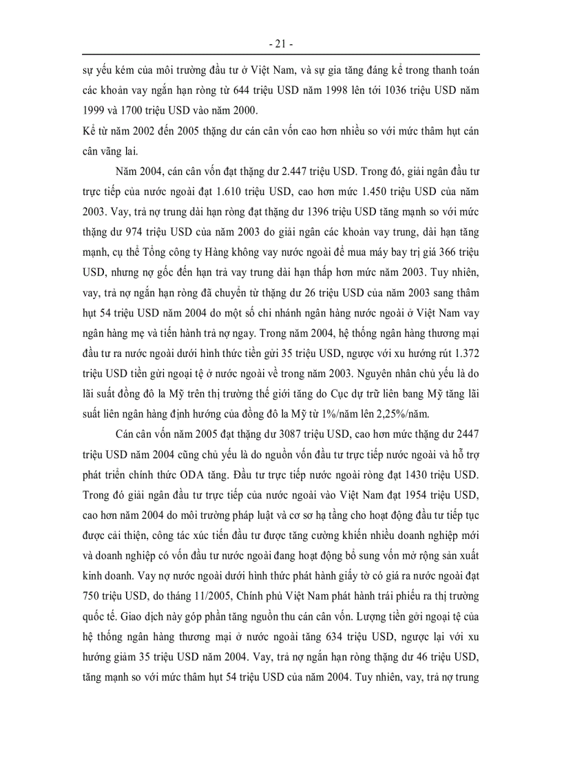 image for page Thực trạng và xu hướng của cán cân thanh toán của Việt Nam