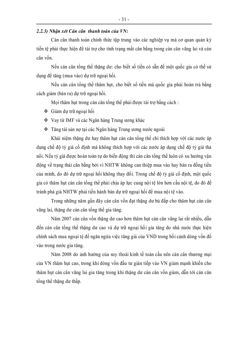 image for page Thực trạng và xu hướng của cán cân thanh toán của Việt Nam