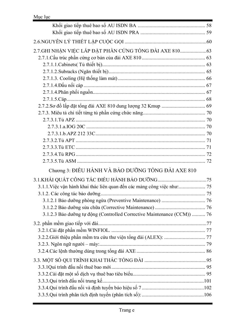 image for page Tìm hiểu phần cứng và vấn đề điều hành bảo dưỡng tổng đài AXE 810