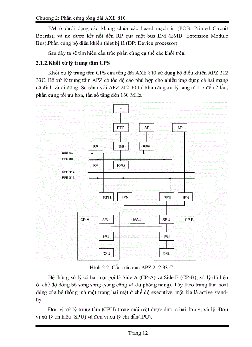image for page Tìm hiểu phần cứng và vấn đề điều hành bảo dưỡng tổng đài AXE 810
