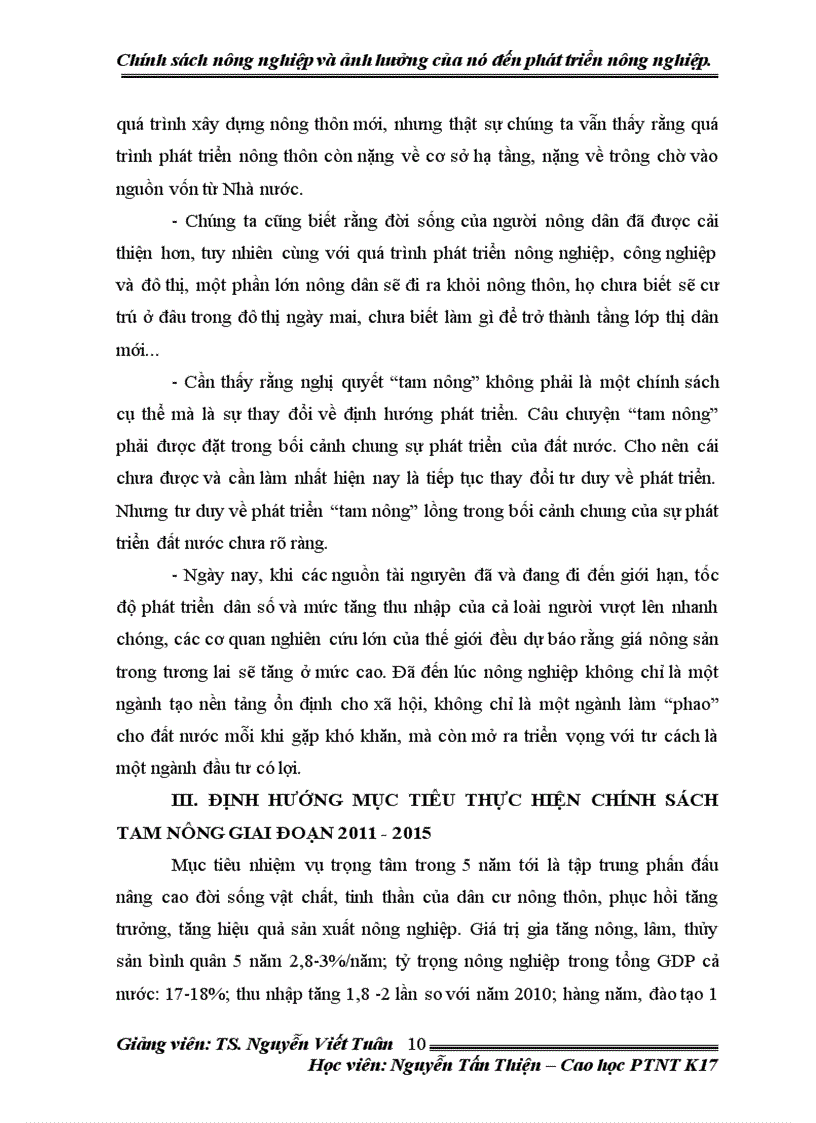 image for page Chính sách nông nghiệp và ảnh hưởng của nó trong phát triển nông thôn