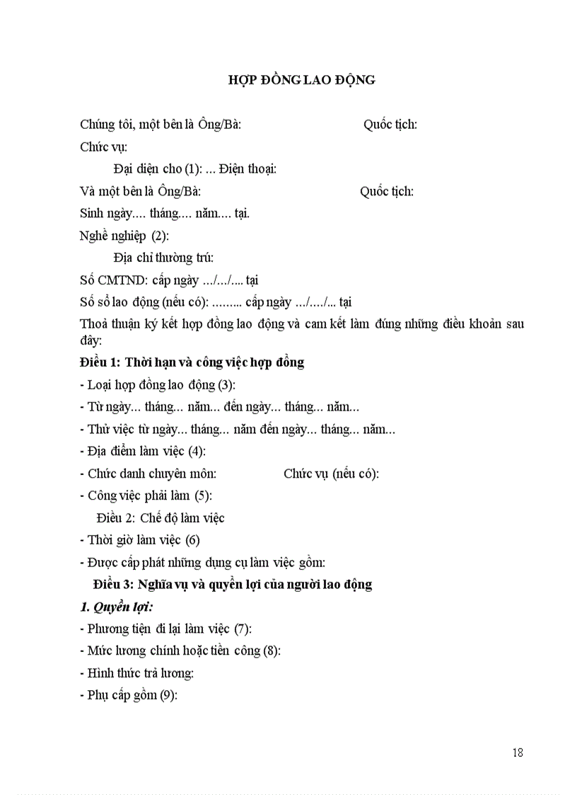 image for page Quá trình xác lập hợp đồng lao động