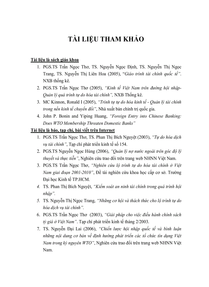 image for page Các giải pháp kiểm soát an ninh tài chính trong tiến trình tự do hóa tài chính của Việt Nam