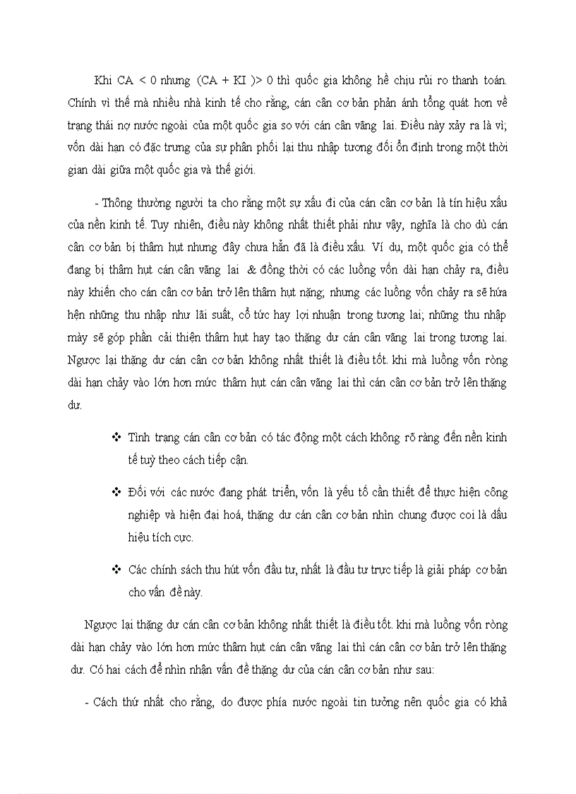 image for page Thực trạng của cán cân thanh toán của Việt Nam