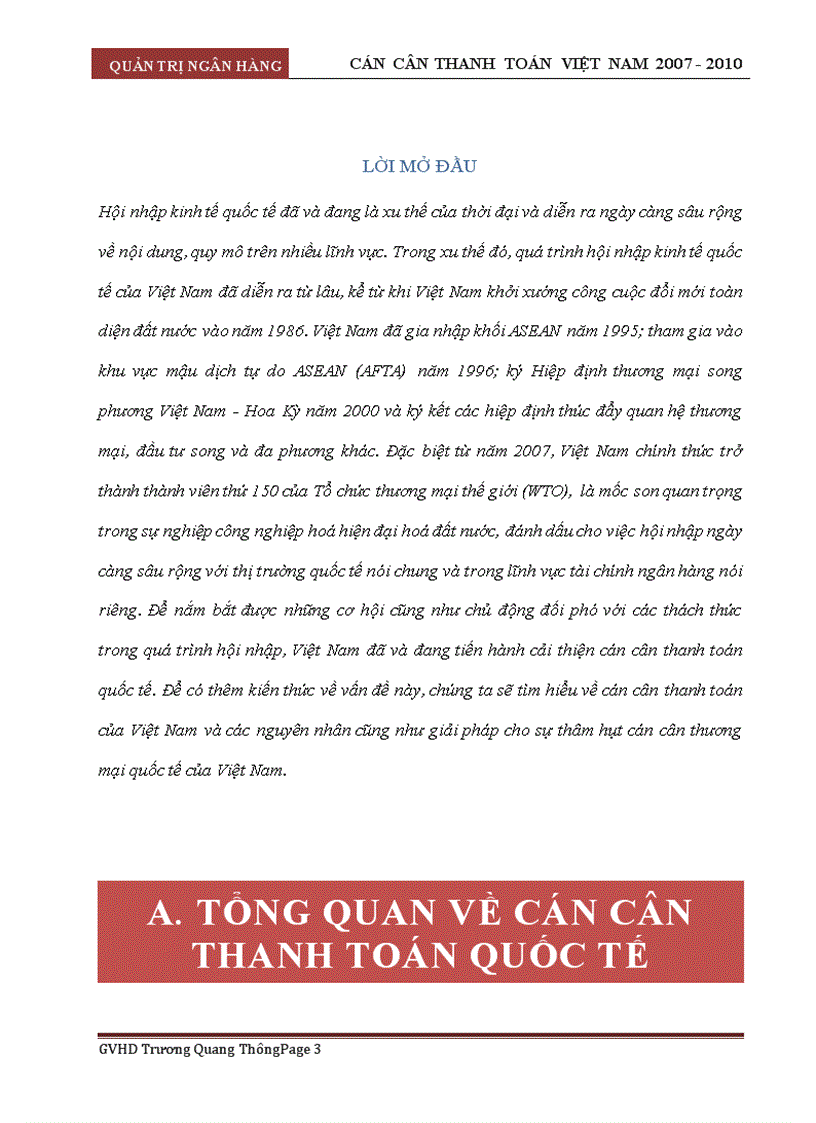 image for page Cán cân thanh toán việt nam 2007 2010