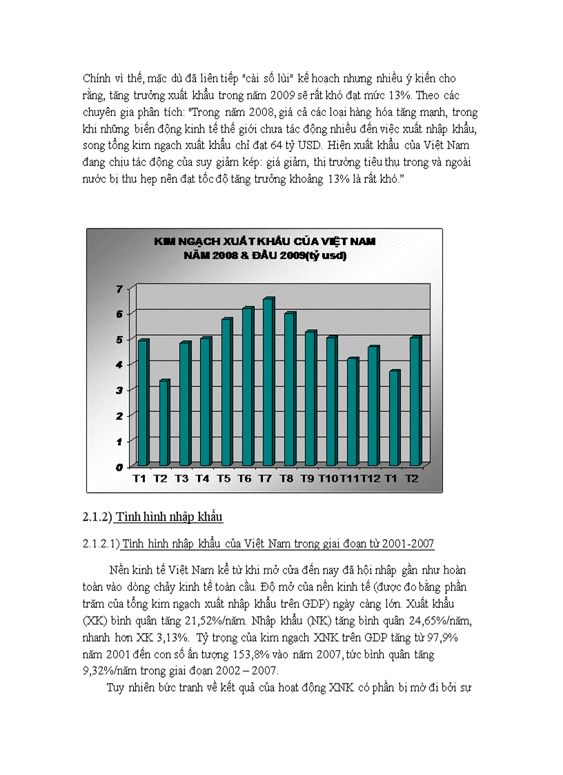 image for page Cán cân vãng lai VIỆT NAM từ năm 2007 2010