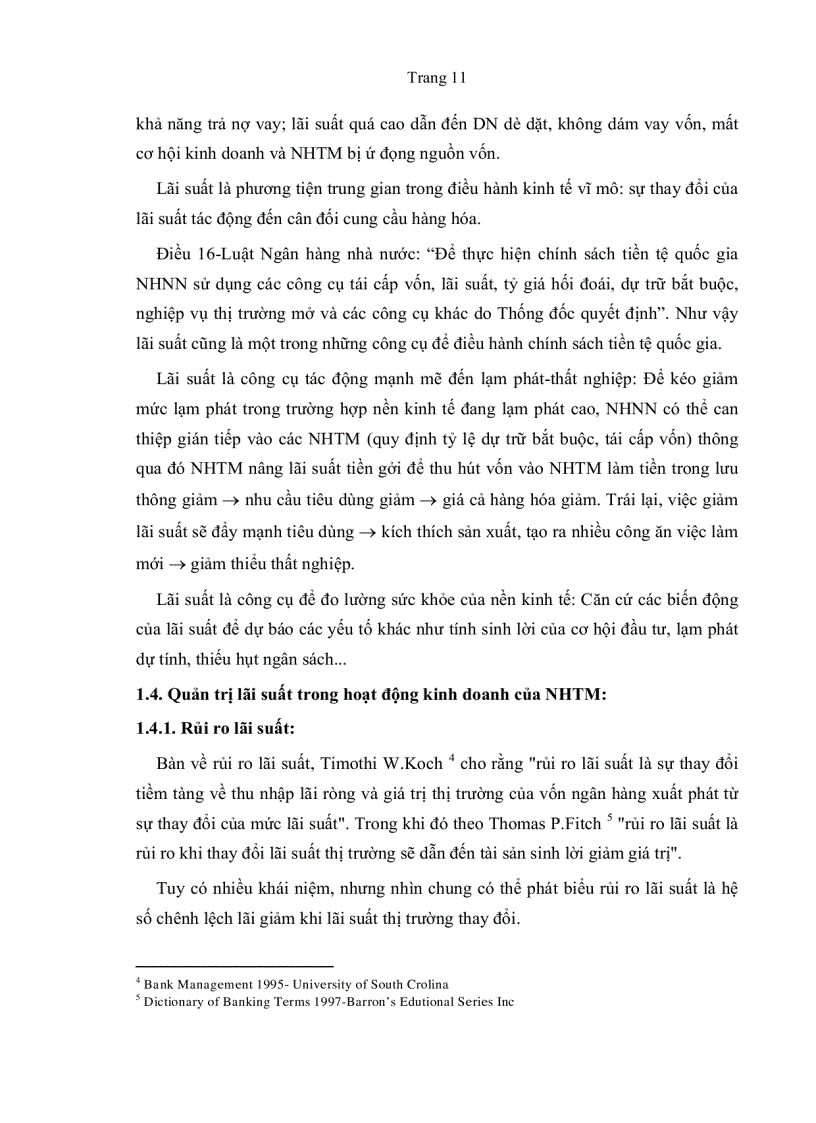 image for page Phương pháp xác định lãi xuất cho vay qua đánh giá tín dụng Doanh nghiệp tại Ngân hàng Thương mại Việt Nam