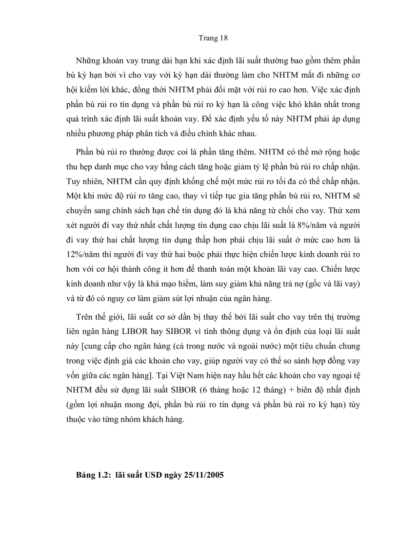 image for page Phương pháp xác định lãi xuất cho vay qua đánh giá tín dụng Doanh nghiệp tại Ngân hàng Thương mại Việt Nam