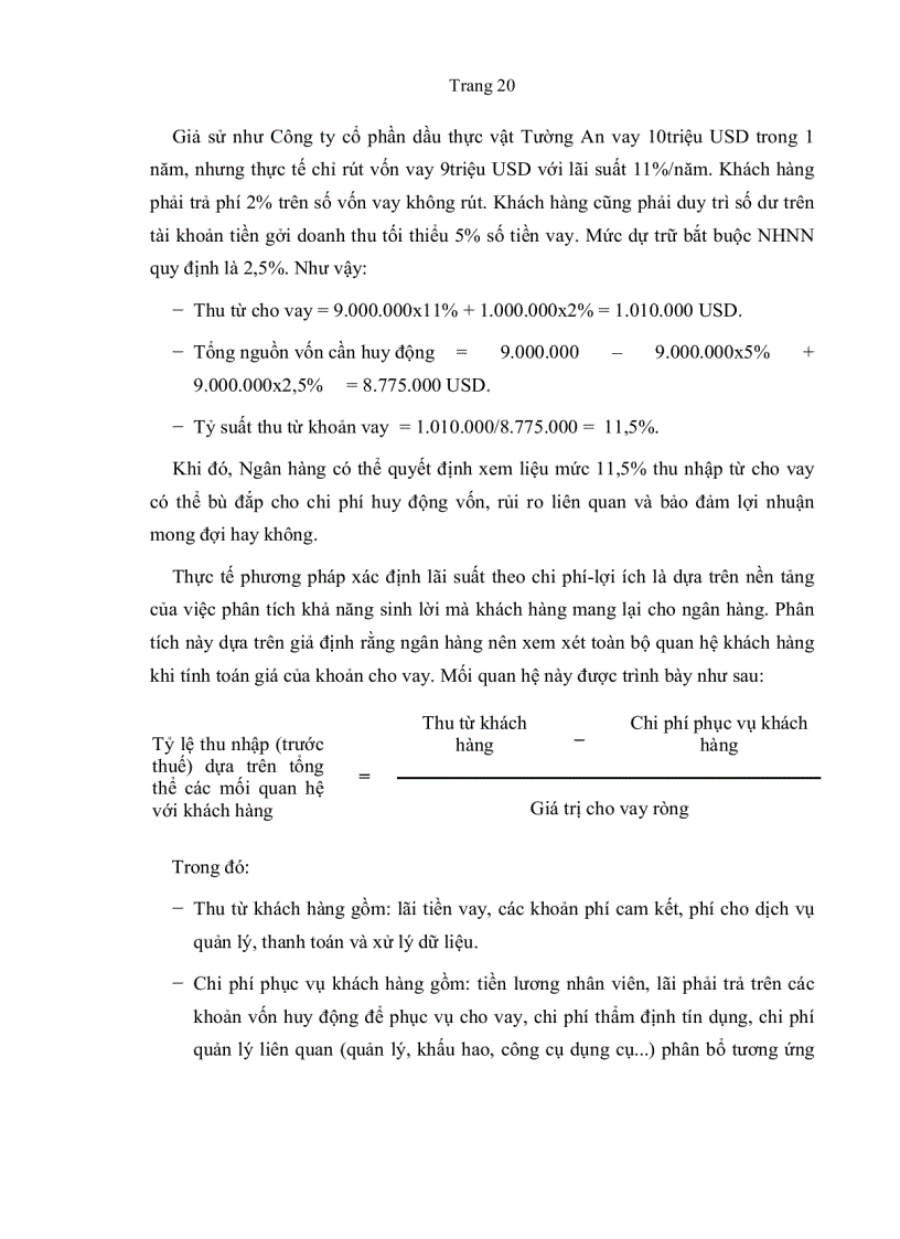image for page Phương pháp xác định lãi xuất cho vay qua đánh giá tín dụng Doanh nghiệp tại Ngân hàng Thương mại Việt Nam