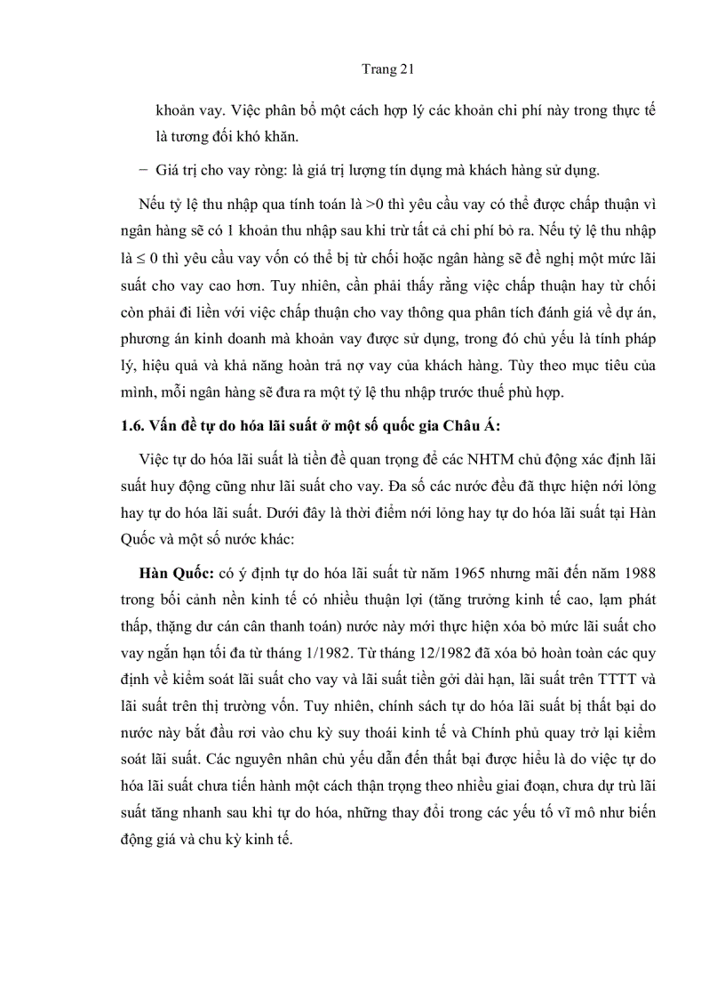 image for page Phương pháp xác định lãi xuất cho vay qua đánh giá tín dụng Doanh nghiệp tại Ngân hàng Thương mại Việt Nam