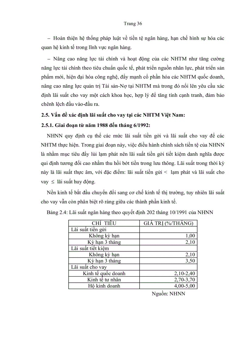image for page Phương pháp xác định lãi xuất cho vay qua đánh giá tín dụng Doanh nghiệp tại Ngân hàng Thương mại Việt Nam