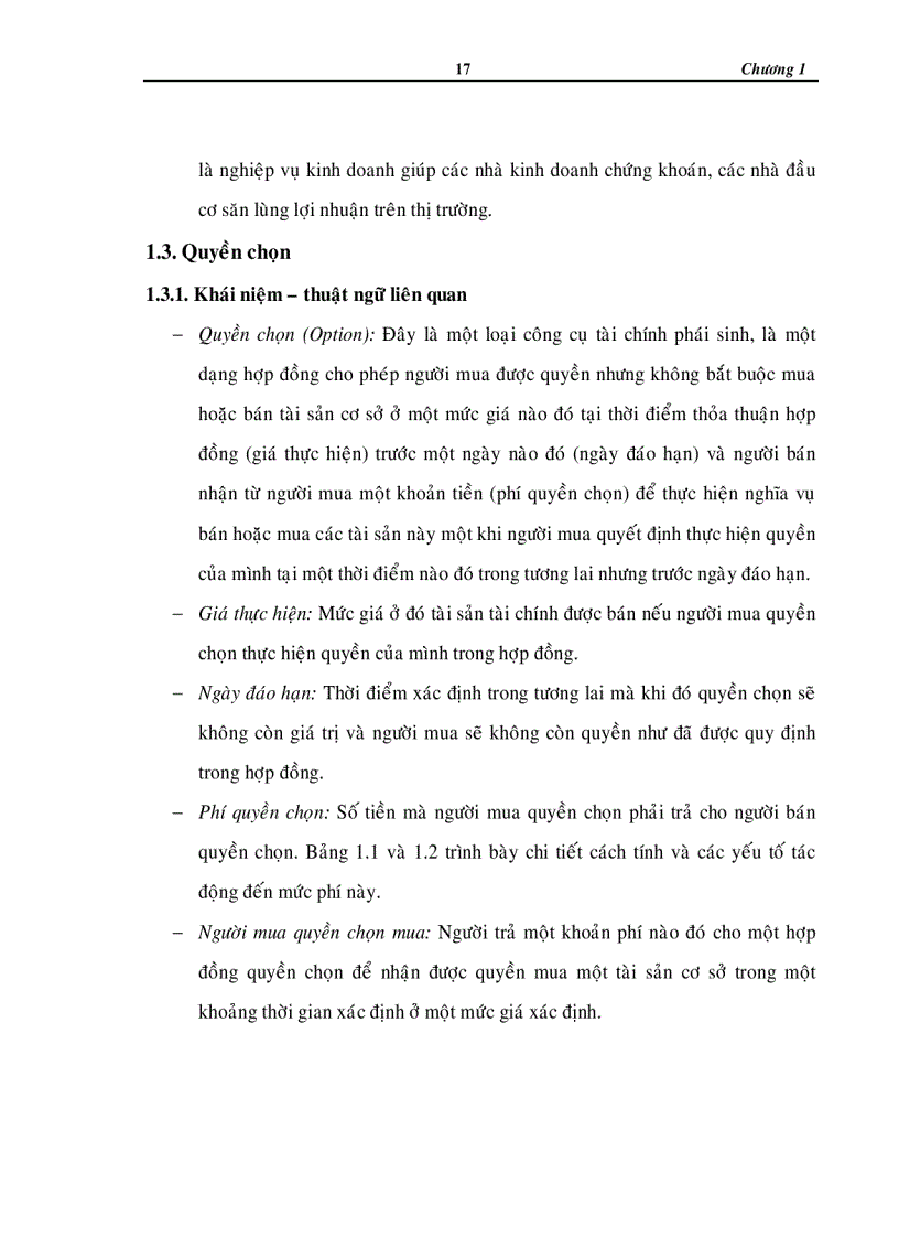 image for page Quyền chọn thị trường chứng khoán và một số giải pháp làm tăng khả năng áp dụng công cụ này vào thị trường chứng khoán Việt Nam