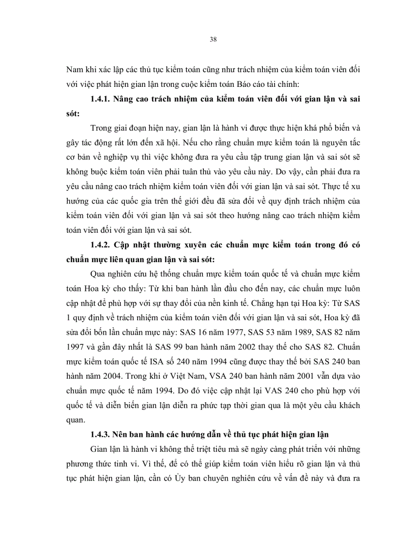 image for page Phương hướng và giải pháp nhằm nâng cao trách nhiệm của kiểm toán viên độc lập đối với việc phát hiện gian lận và sai sót trong cuộc kiểm toán báo cáo tài chính