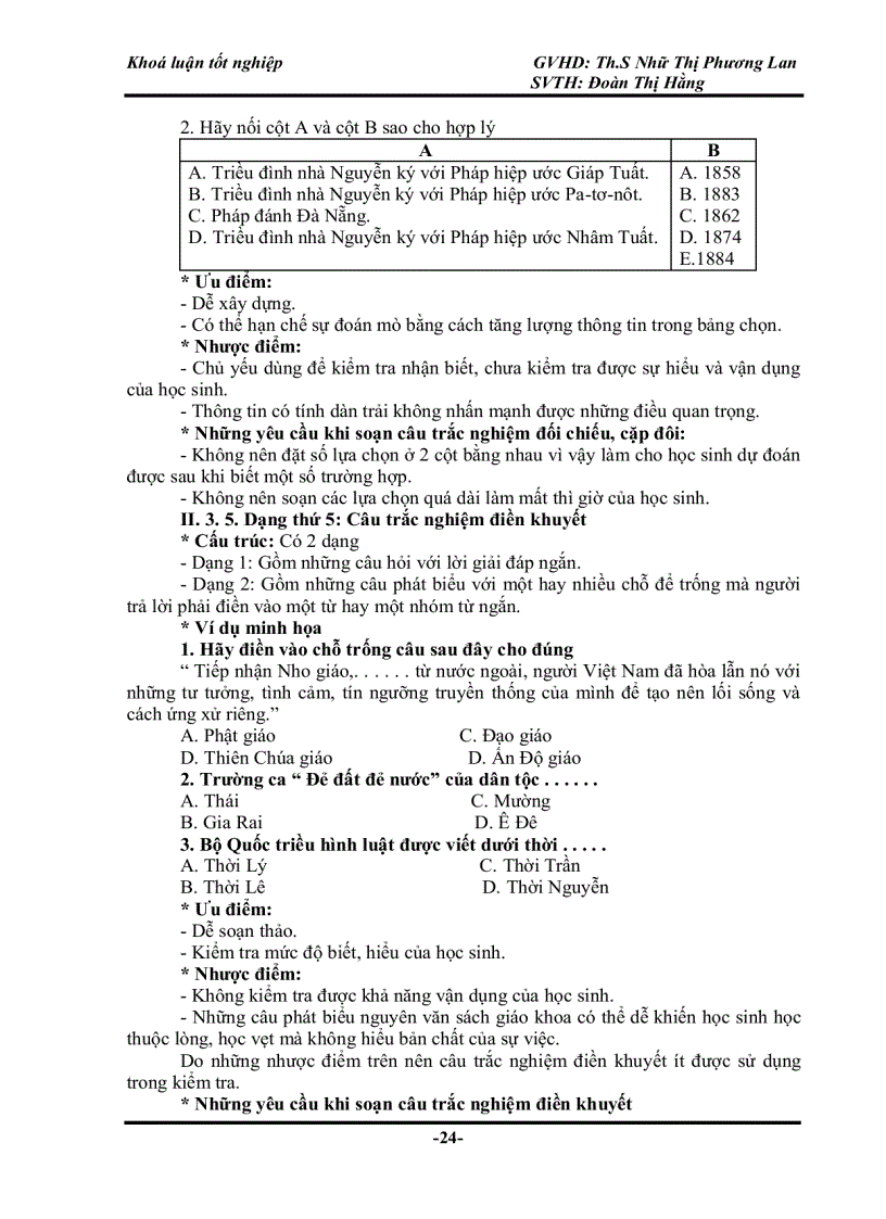 image for page Biên soạn và sử dụng hệ thống câu trắc nghiệm khách quan môn lịch sử nhằm góp phần nâng cao hiệu quả kiểm tra đánh giá trong dạy học lịch sử ở trường phổ thông