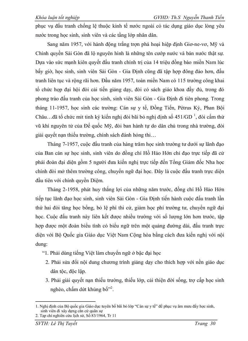 image for page Tìm hiểu phong trào đấu tranh của học sinh sinh viên ở sài gòn gia định 1965 1968