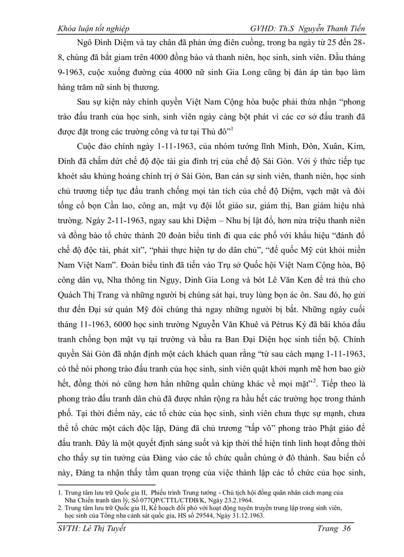 image for page Tìm hiểu phong trào đấu tranh của học sinh sinh viên ở sài gòn gia định 1965 1968