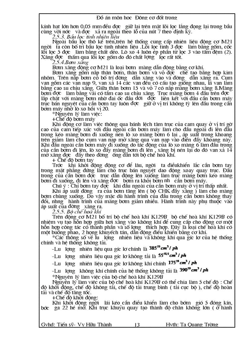 image for page Tính toán kiểm nghiệm động cơ M 21 ở chế độ Memax