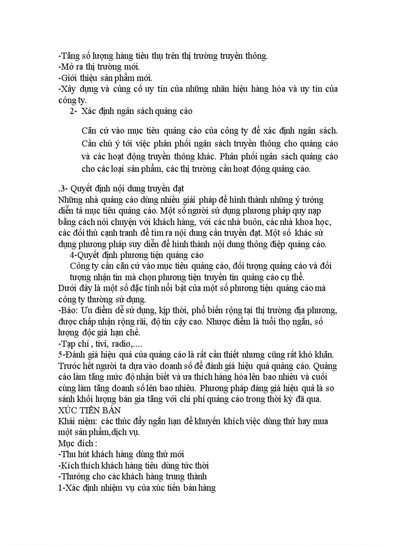 image for page MarketingLựa chọn một nhãn hiệu sản phẩm đang kinh doanh trên thị trường Việt Nam Phân tích hoạt động quảng cáo và xúc tiến bán hàng của công ti đối với nhãn hiệu sản phẩm đó